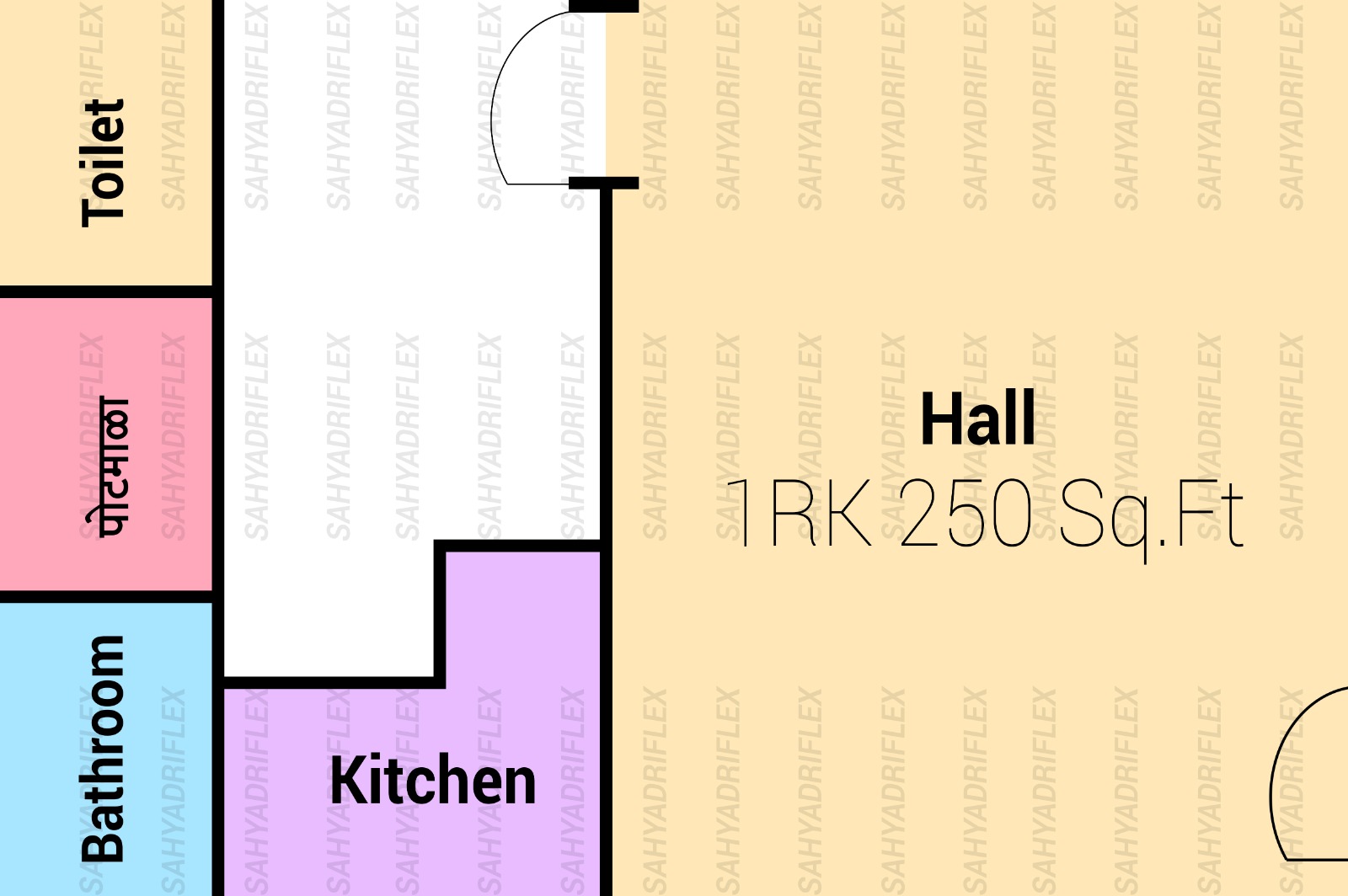 1 BHK Home